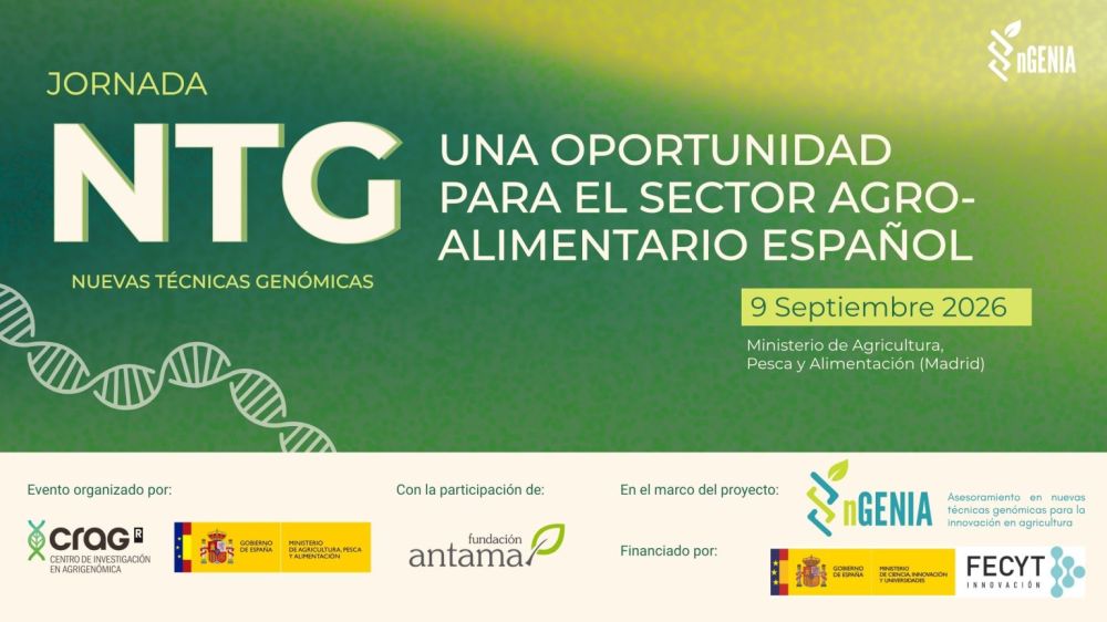 Jornada “NTG, una oportunidad para el sector agroalimentario español”  (Fecha: 09.09.2026)